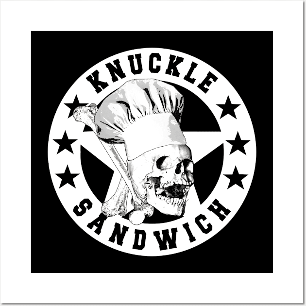 Knuckle Sandwich All Star 2 BW Wall Art by Ratherkool